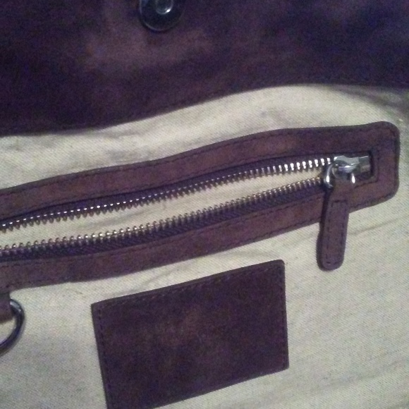NEW Beautiful Brown suede handbag - Picture 8 of 12